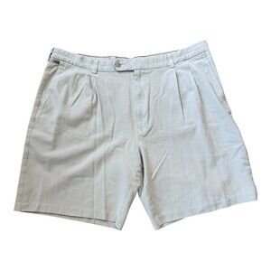 Tommy Bahama Men's Silk Pleated Chino Shorts Size 40